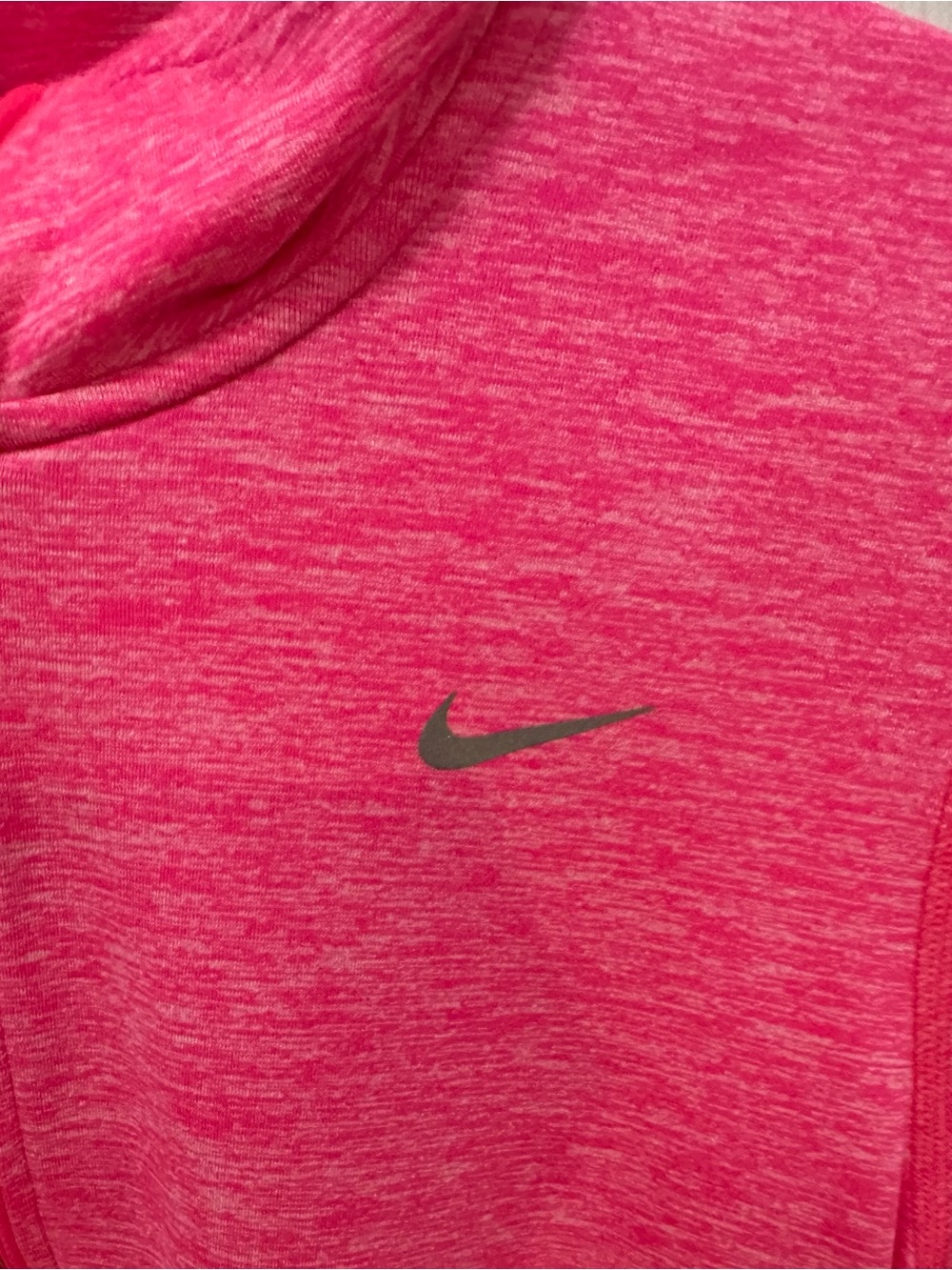 Nike Women's Pink Heather Half-Zip Performance Pullover- Large NWOT - Picture 4 of 6